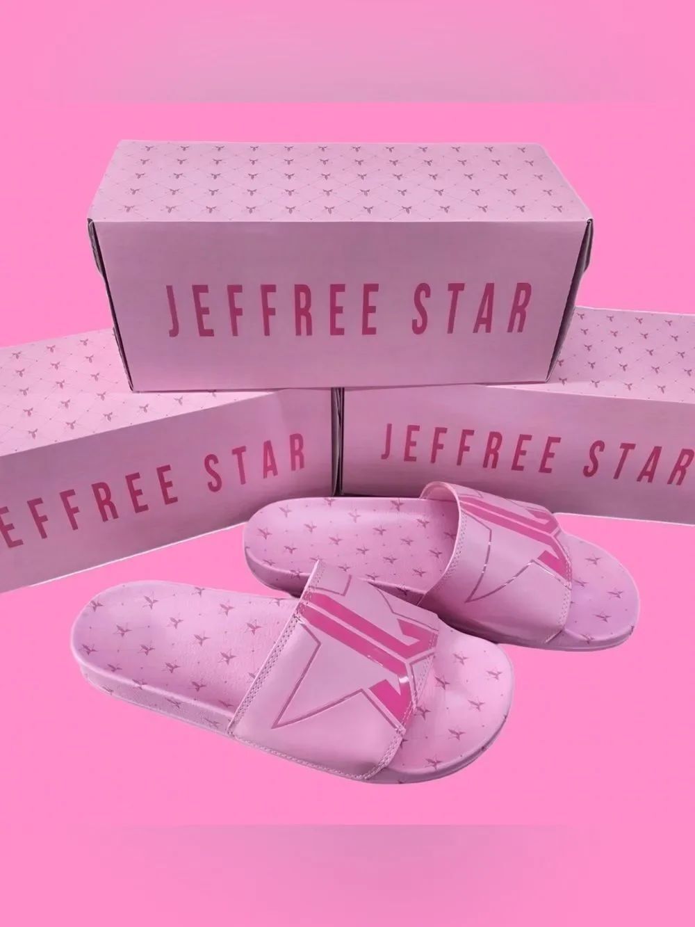 NWT NIB JEFFREE STAR ICON UNISEX SLIDES Men’s 11 Women’s 13 Summer Into Fall